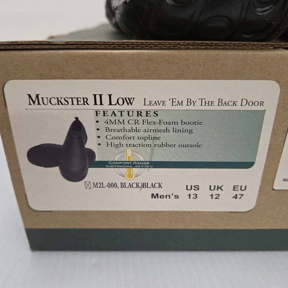 Muck Men's Muckster II  2 Low - Black - Size 13 - M2L-000
